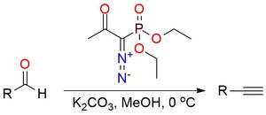 Diethyl (1-diazo-2-oxopropyl)phosphonate