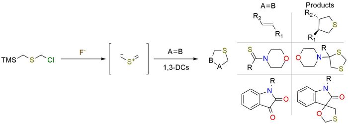 Chloromethyl (trimethylsilyl)methyl sulfide