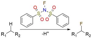 N-(benzenesulfonyl)-N-fluorobenzenesulfonamide