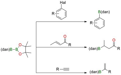 1-Pinacolato-2-(1,8)diamo-naphthalenylborane