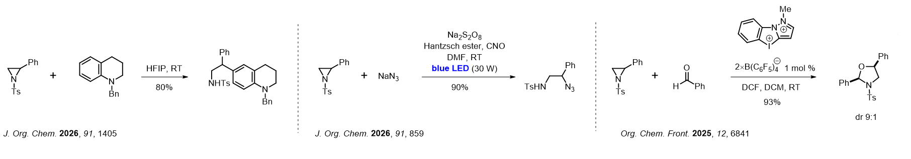Reactions: Aziridines