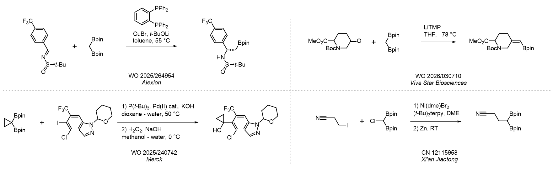 Reactions: Geminal Diboronic Esters