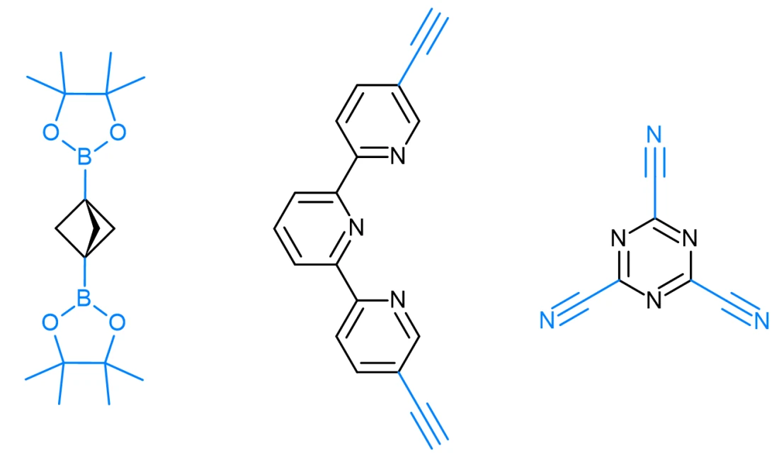 Enamine linkers for COFs