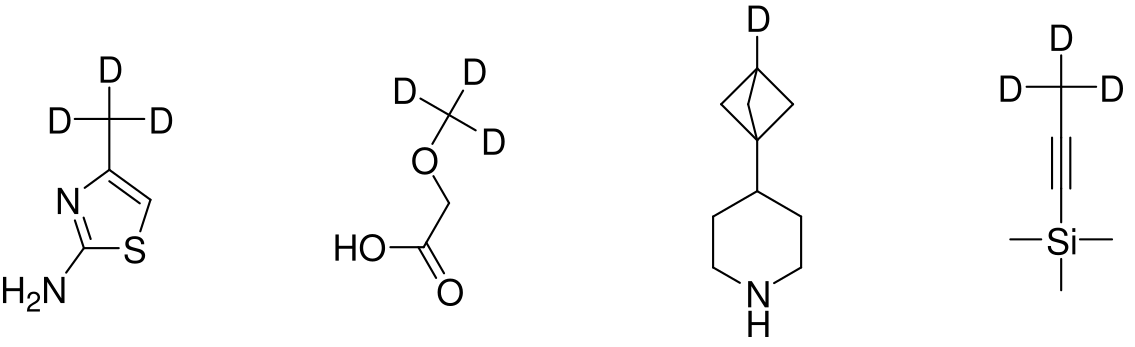 Examples of Enamine deuterated Building Blocks