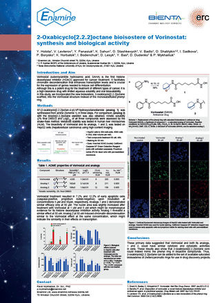 2-Oxabicyclo[2.2.2]octane bioisostere of Vorinostat: synthesis and biological activity