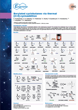 Borylated cyclobutanes via thermal [2+2]-cycloaddition
