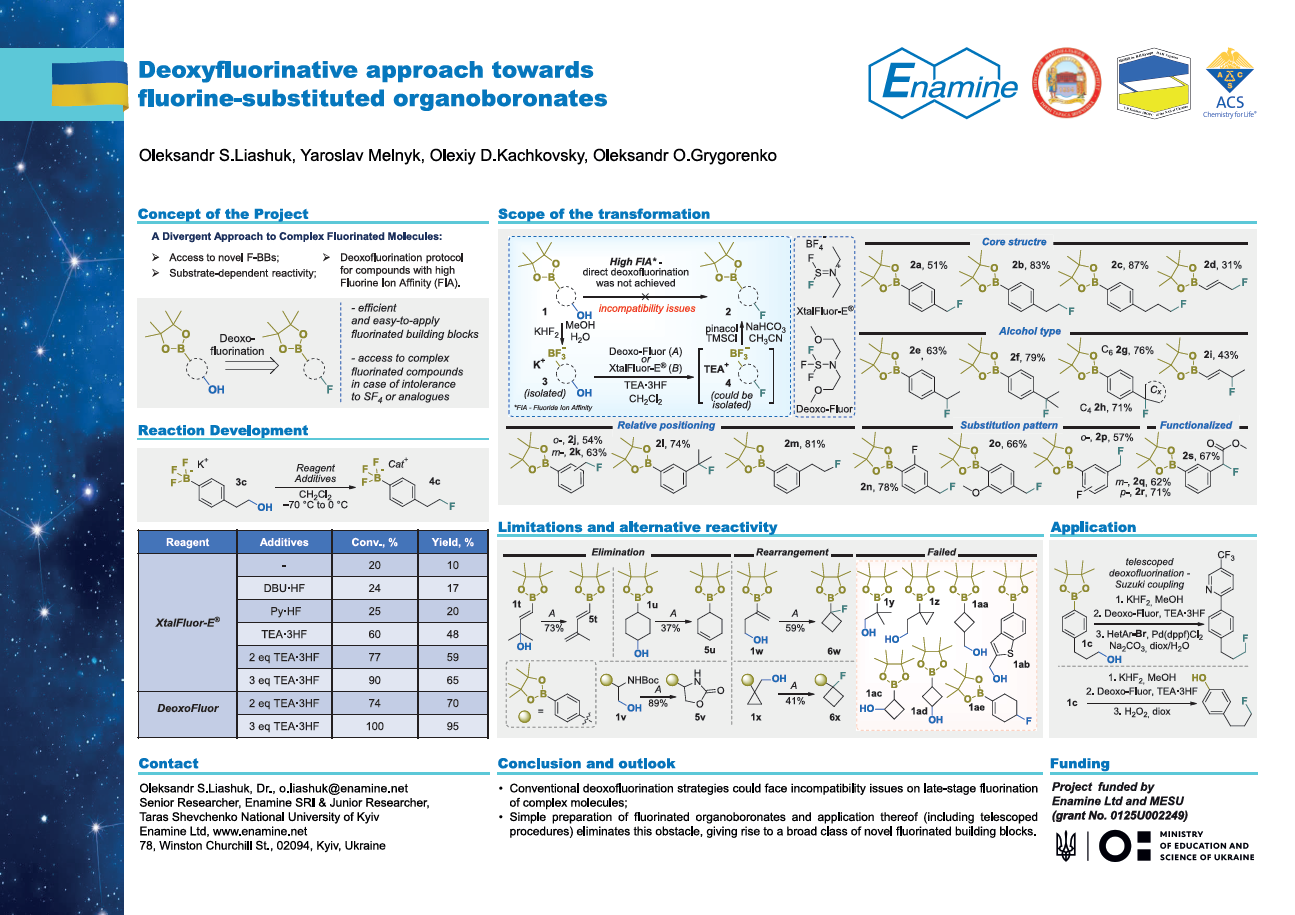 Deoxyfluorinative approach towards fluorine-substituted organoboronates