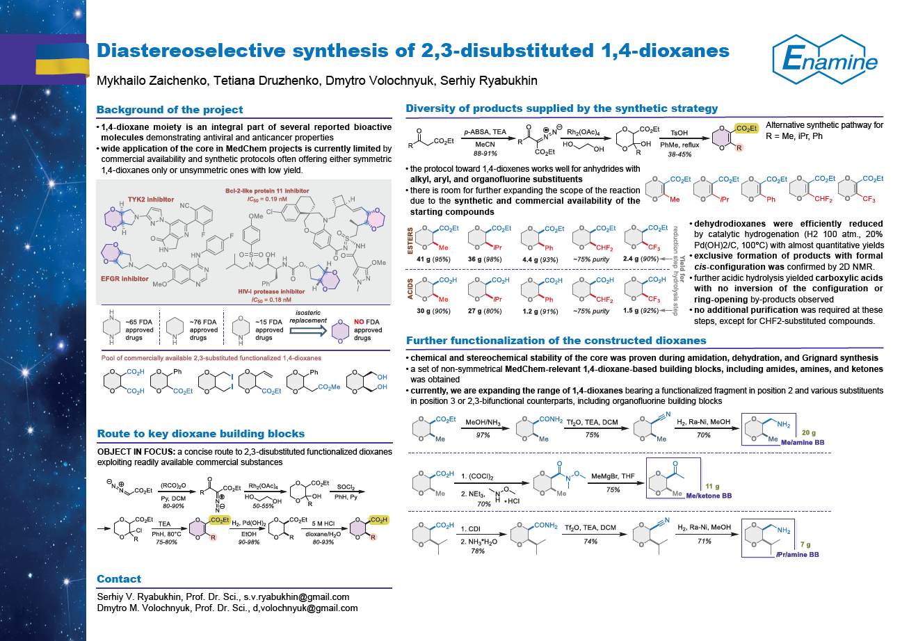 Diastereoselective synthesis of 2,3-disubstituted 1,4-dioxanes