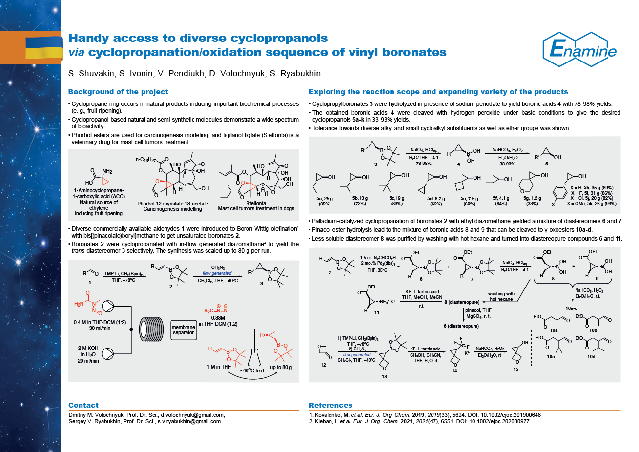 Handy access to diverse cyclopropanols via cyclopropanation/oxidation sequence of vinyl boronates