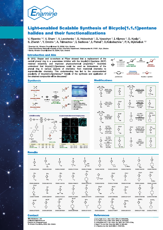 Light-enabled Scalable Synthesis of Bicyclo[1.1.1]pentane halides and their functionalizations