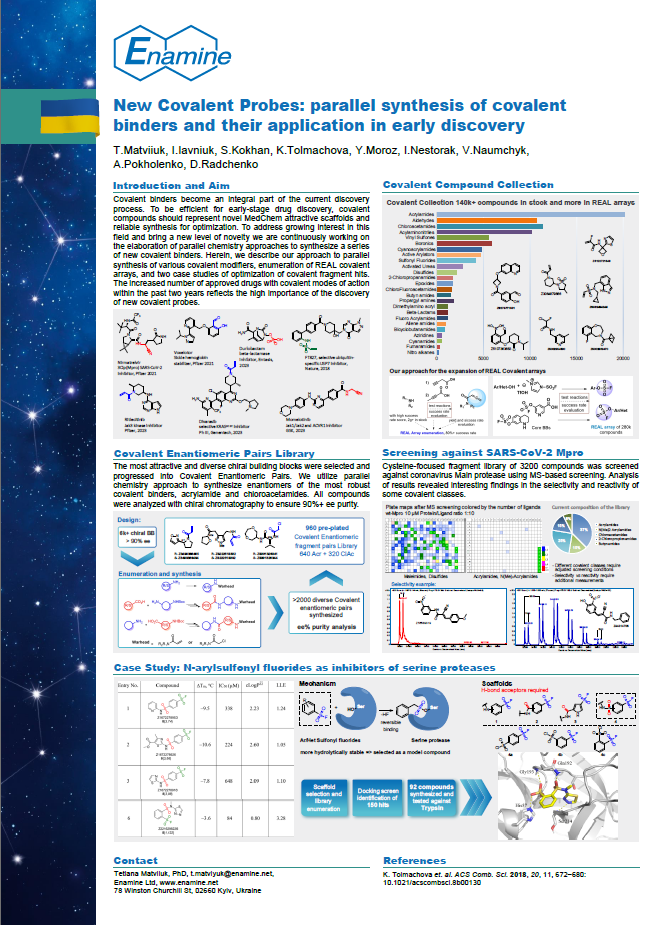 New Covalent Probes: parallel synthesis of covalent binders and their application in early discovery