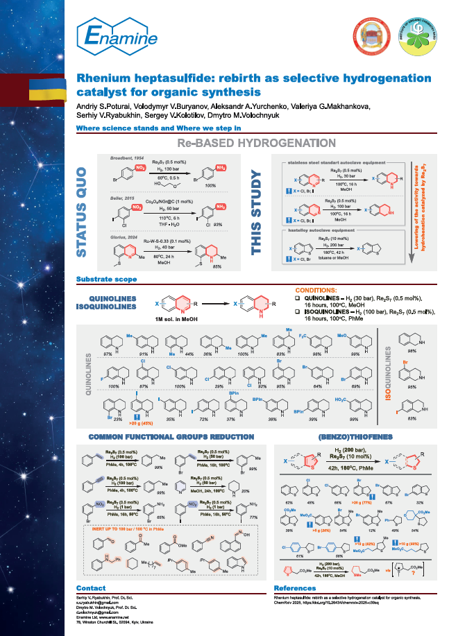 Rhenium heptasulfide: rebirth as selective hydrogenation catalyst for organic synthesis