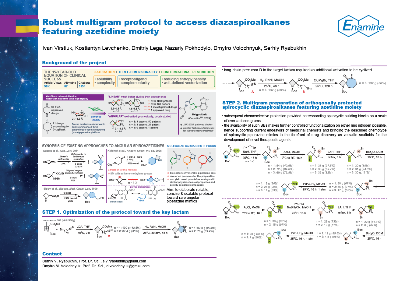 Robust multigram protocol to access diazaspiroalkanes featuring azetidine moiety