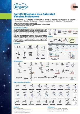 Spiro[3.3]heptane as a Saturated Benzene Bioisostere