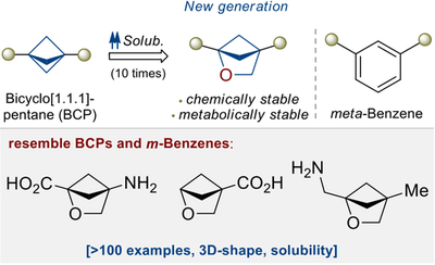 Water-soluble non-classical benzene mimics