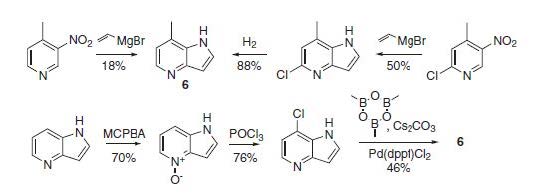 Scalable synthesis and properties of 7-methyl- 4-azaindole
