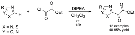 Facile Synthesis of 2-(2-Ethoxy-1,2-dioxoethyl)azoles