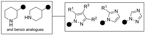 A Convenient Synthesis of (1H-Azol-1-yl)piperidines