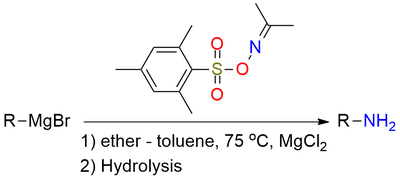 Acetoxime O-(2,4,6-trimethylphenylsulfonate)